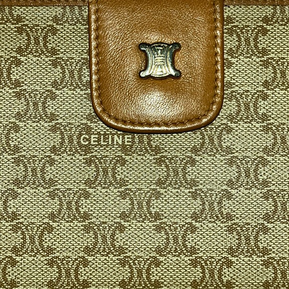 Vintage Celine Brown Monogram Wallet - Picture 2 of 12
